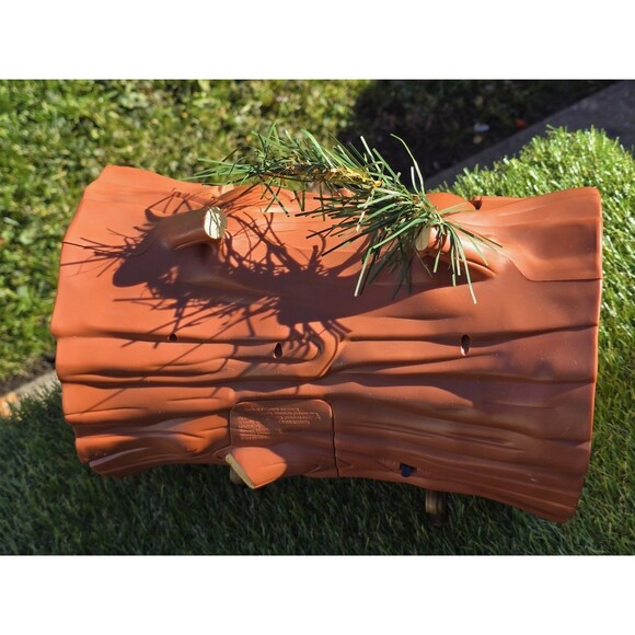 Christmas Yule Burner talking Singing Log  1999 Telco Battery Animated No Box - Picture 11 of 12